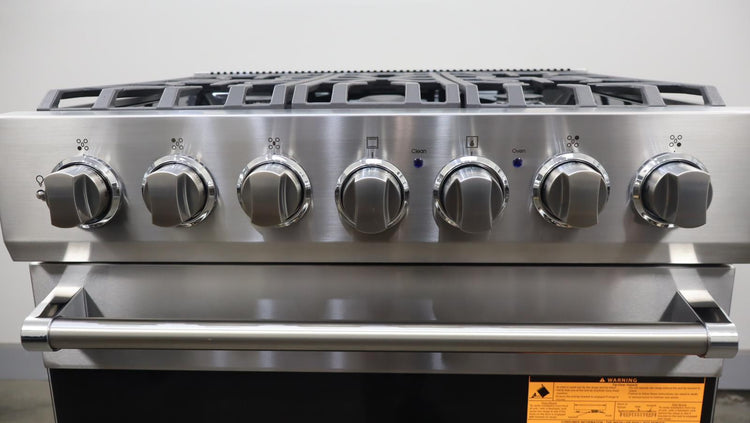 Viking 3 Series 30" 5 Sealed Burners Freestanding Dual Fuel Range RVDR33025BSSLP