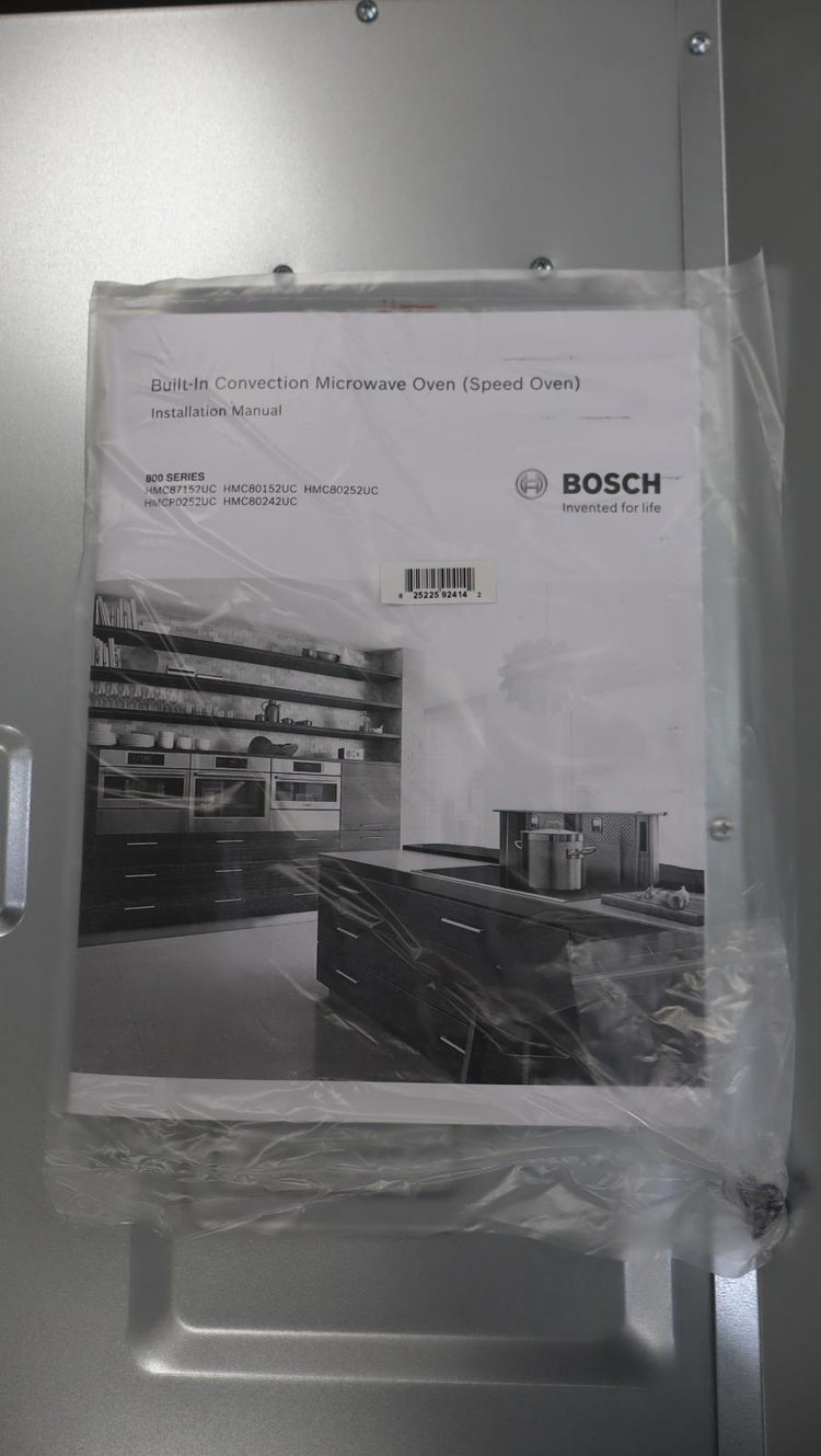 Bosch 800 Series 30" SpeedChef  True Convection Sensor Cook SS Oven HMC80152UC