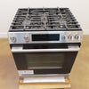 Bosch 100 Series HGF1050MUC 30 Inch Slide-In Stainless Steel Gas Range