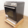 Bosch 100 Series HGF1050MUC 30 Inch Slide-In Stainless Steel Gas Range
