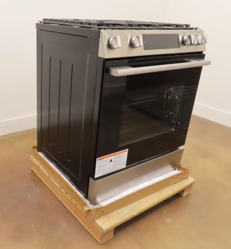 Bosch 100 Series HGF1050MUC 30 Inch Slide-In Stainless Steel Gas Range