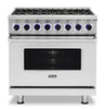 Viking 7 Series VDR73626BSSLP 36 Inch Pro-Style Dual-Fuel Range 2024 Model