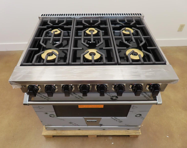 Viking 7 Series VDR73626BSSLP 36 Inch Pro-Style Dual-Fuel Range 2024 Model