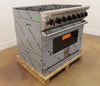 Viking 7 Series VDR73626BSSLP 36 Inch Pro-Style Dual-Fuel Range 2024 Model