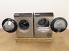 Bosch 800 Series WGB246AXUC / WQB245AXUC Front 24" Grey Load Washer Dryer Set