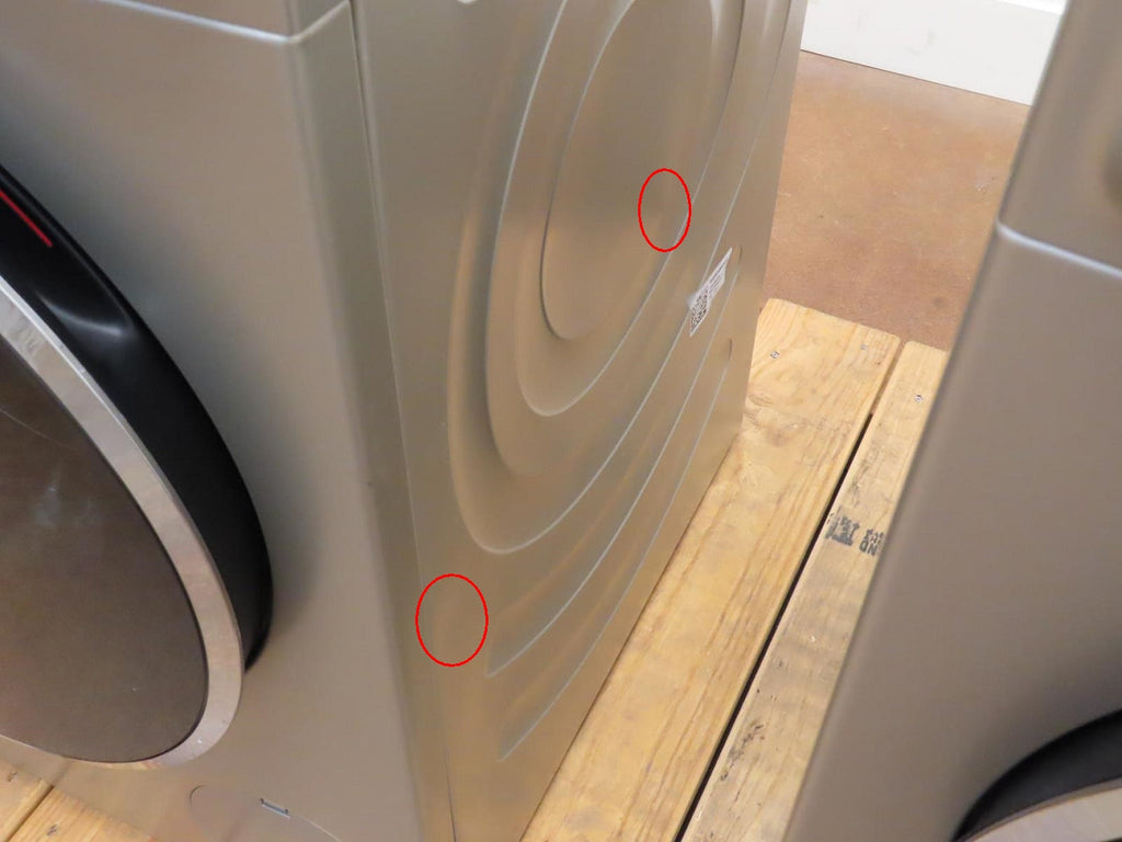 Bosch 800 Series WGB246AXUC / WQB245AXUC Front 24" Grey Load Washer Dryer Set
