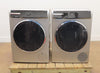 Bosch 800 Series WGB246AXUC / WQB245AXUC Front 24" Grey Load Washer & Dryer Set