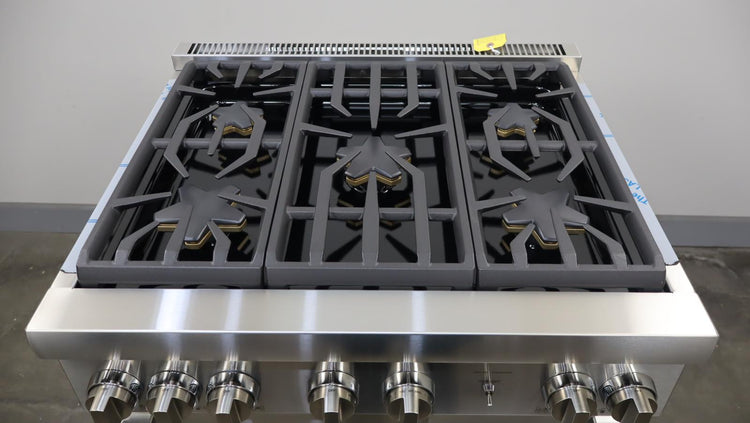 Thermador Pro Harmony 30" SS 5 Sealed Star Burners Pro-Style Gas Range PRG305WH