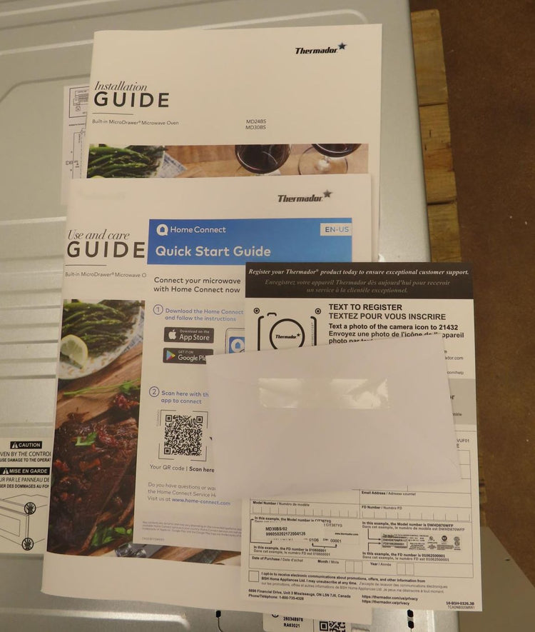 Thermador Masterpiece Professional Series MD30BS 30" BuiltIn Smart Microwave