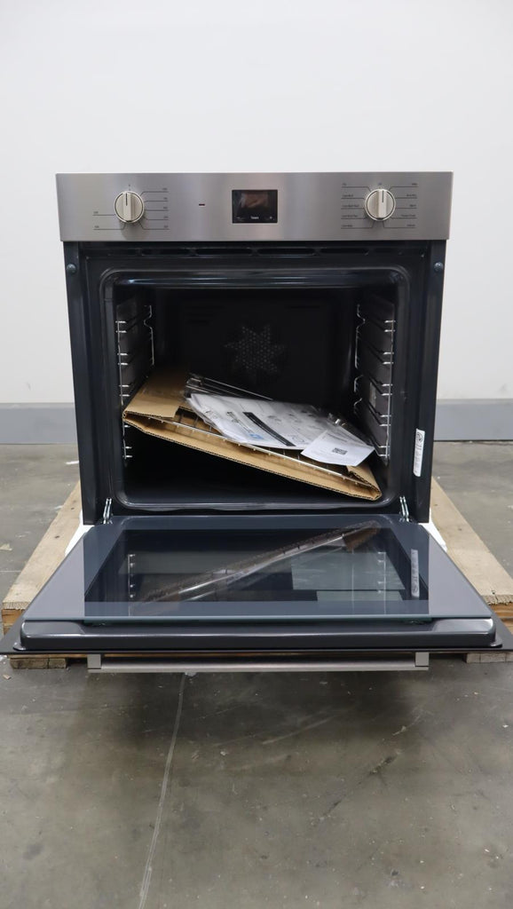 Bosch 4 Inch Stainless Single Electric Convection 500 Series Wall Oven HBE5453UC
