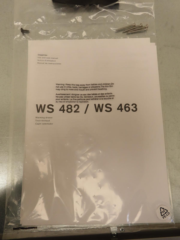 Gaggenau 400 Series WS463710 24" 1.0 cu. ft. Capacity Warming Drawer Pics