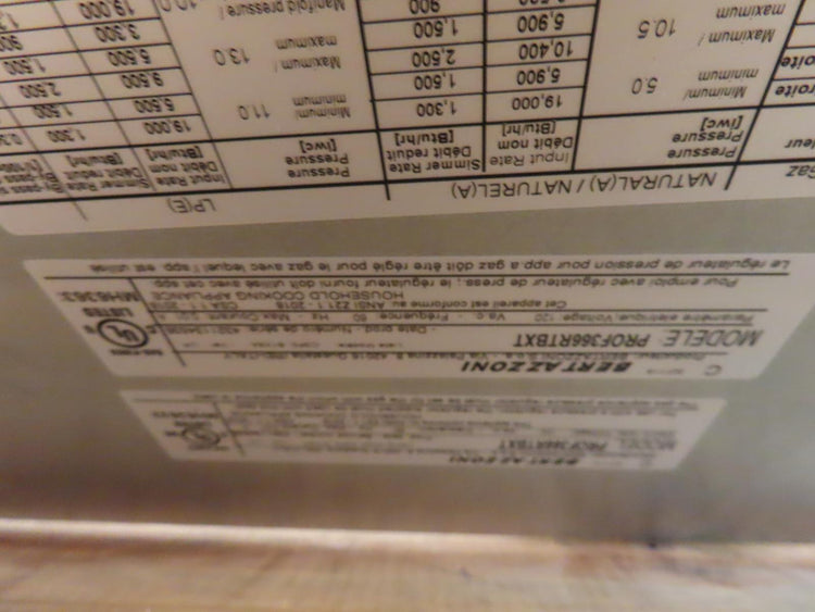 Bertazzoni Professional Series PROF366RTBXT 36" Stainless Steel Gas Rangetop