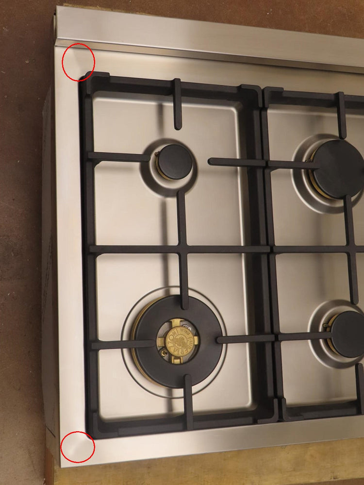Bertazzoni Professional Series PROF366RTBXT 36" Stainless Steel Gas Rangetop