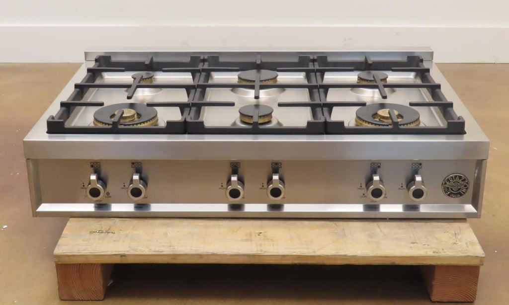 Bertazzoni Professional Series PROF366RTBXT 36" Gas Rangetop Full Warranty