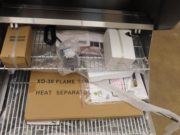 XO XOGRILL30L 30" Grill with Two Cooking Zones Stainless S. With 2 Year Warranty