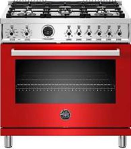 Bertazzoni Professional Series PROF366DFSROTLP 36" Freestanding Dual Fuel Range