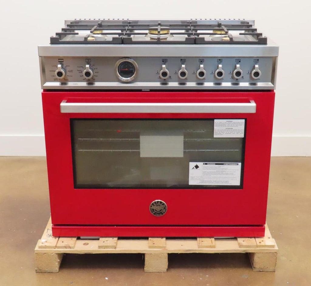 Bertazzoni Professional Series PROF366DFSROTLP 36" Freestanding Dual Fuel Range