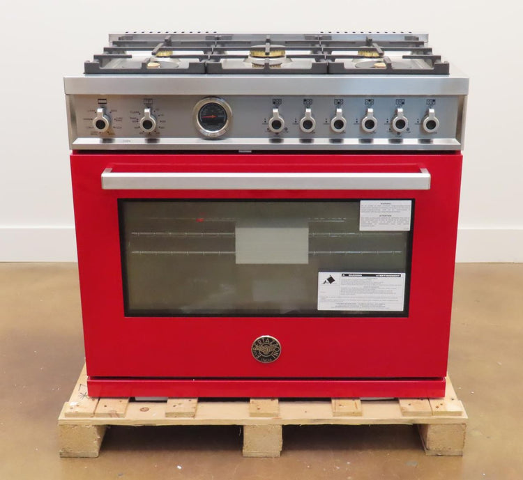 Bertazzoni Professional Series PROF366DFSROTLP 36" Freestanding Dual Fuel Range