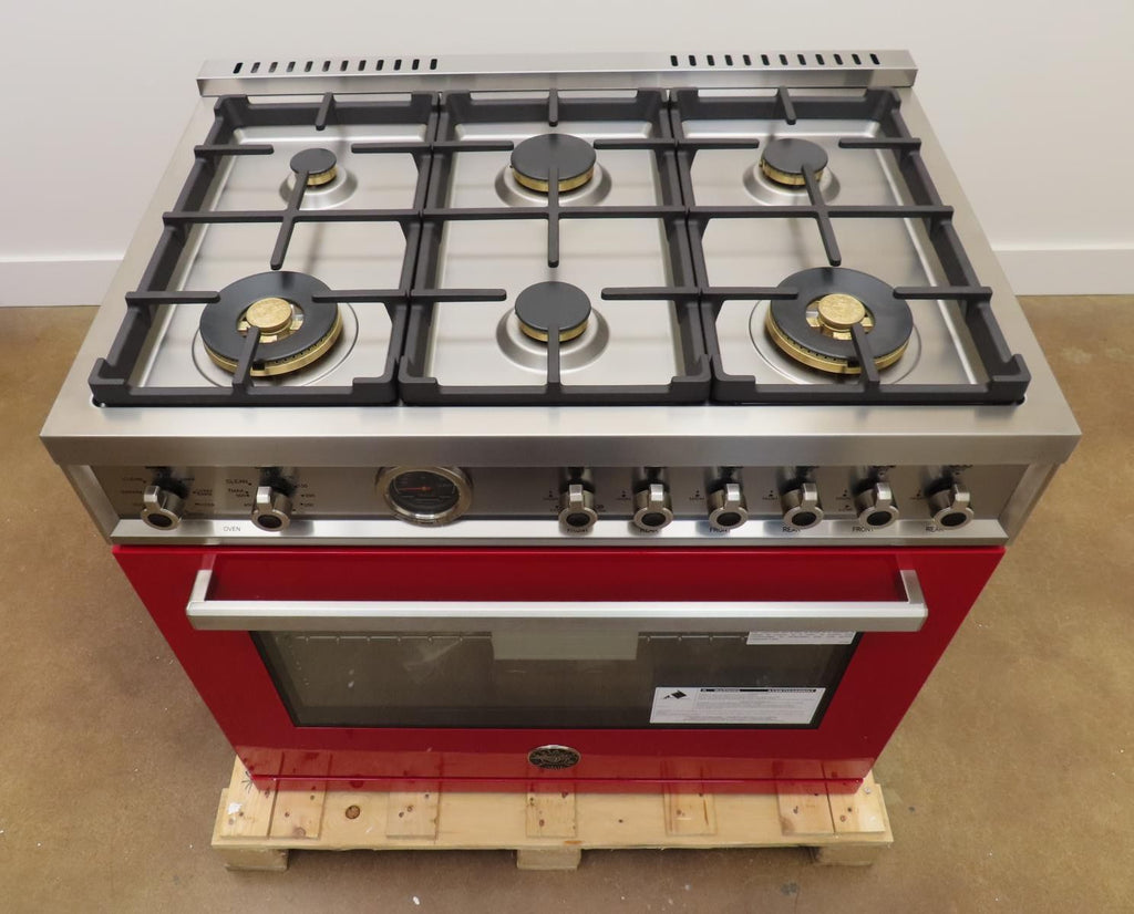 Bertazzoni Professional Series PROF366DFSROTLP 36" Freestanding Dual Fuel Range