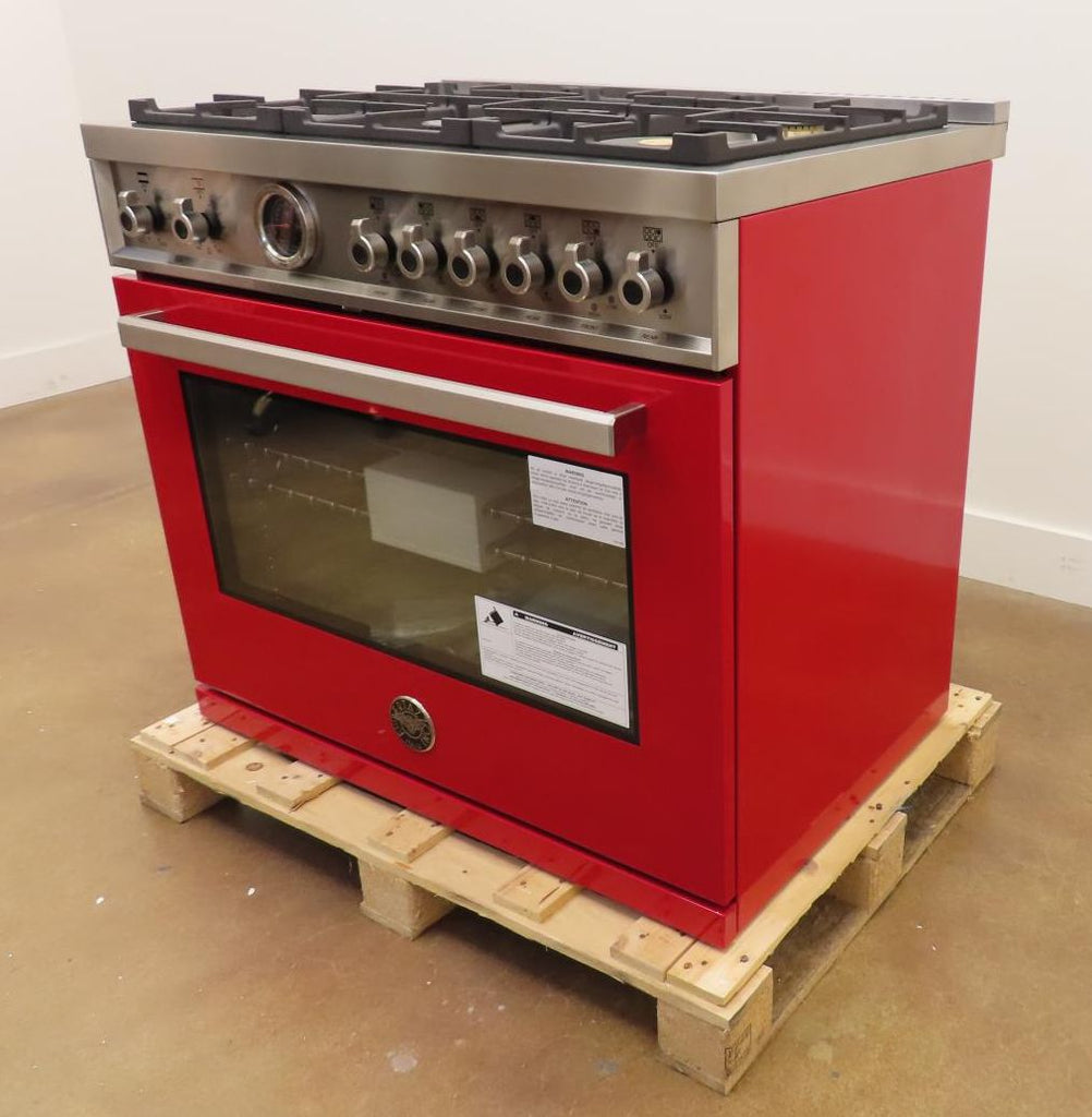 Bertazzoni Professional Series PROF366DFSROTLP 36" Freestanding Dual Fuel Range