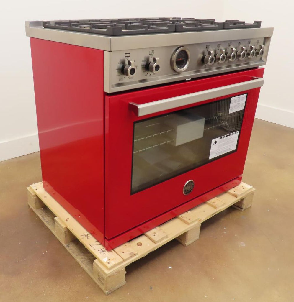 Bertazzoni Professional Series PROF366DFSROTLP 36" Freestanding Dual Fuel Range