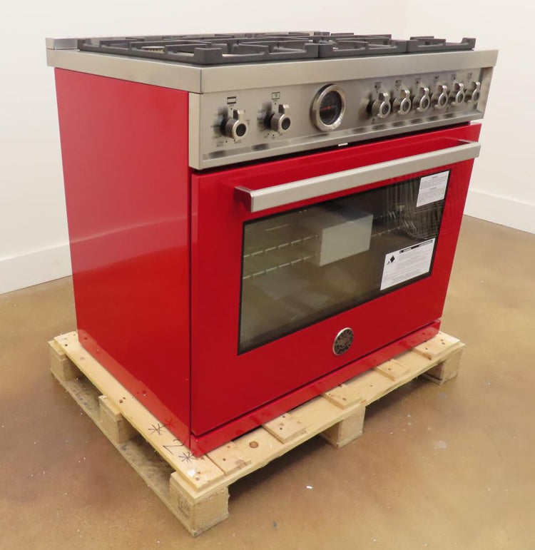 Bertazzoni Professional Series PROF366DFSROTLP 36" Freestanding Dual Fuel Range
