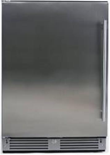XO XOU24ORSR 24" Outdoor Stainless S Refrigerator with Glass Shelves Right Hinge