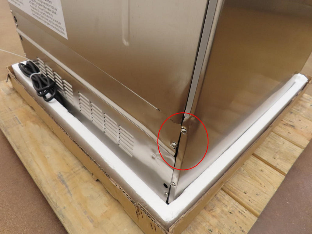 XO XOU24ORSR 24" Outdoor Stainless S Refrigerator with Glass Shelves Right Hinge