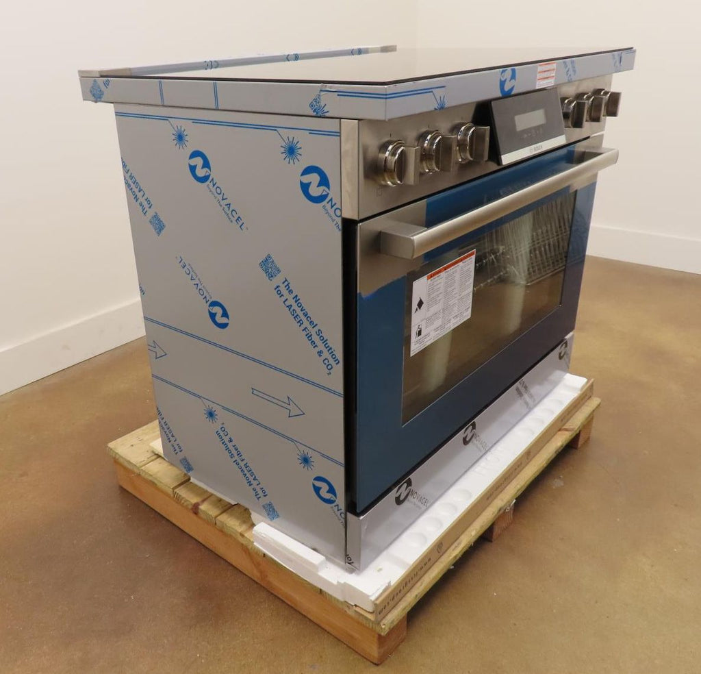 Bosch 800 Series HIS8655U 36" Slide-In Induction Stainless Range Full Warranty