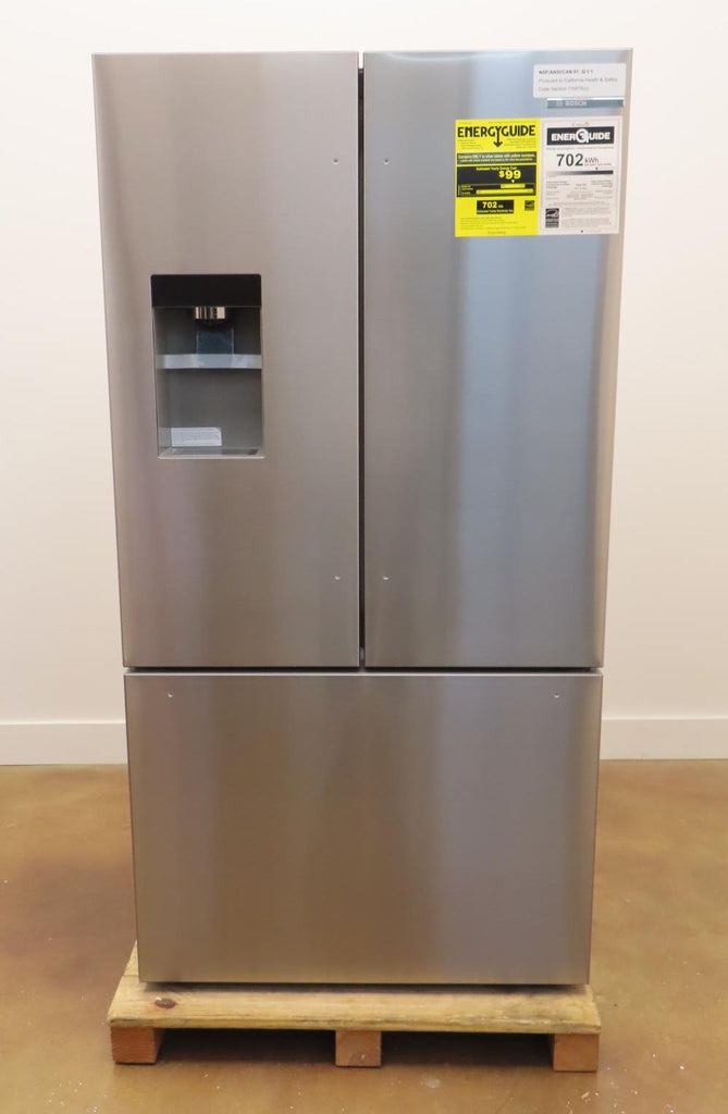 Bosch 500 Series B36FD52SNS 36" Freestanding French Door Smart Refrigerator
