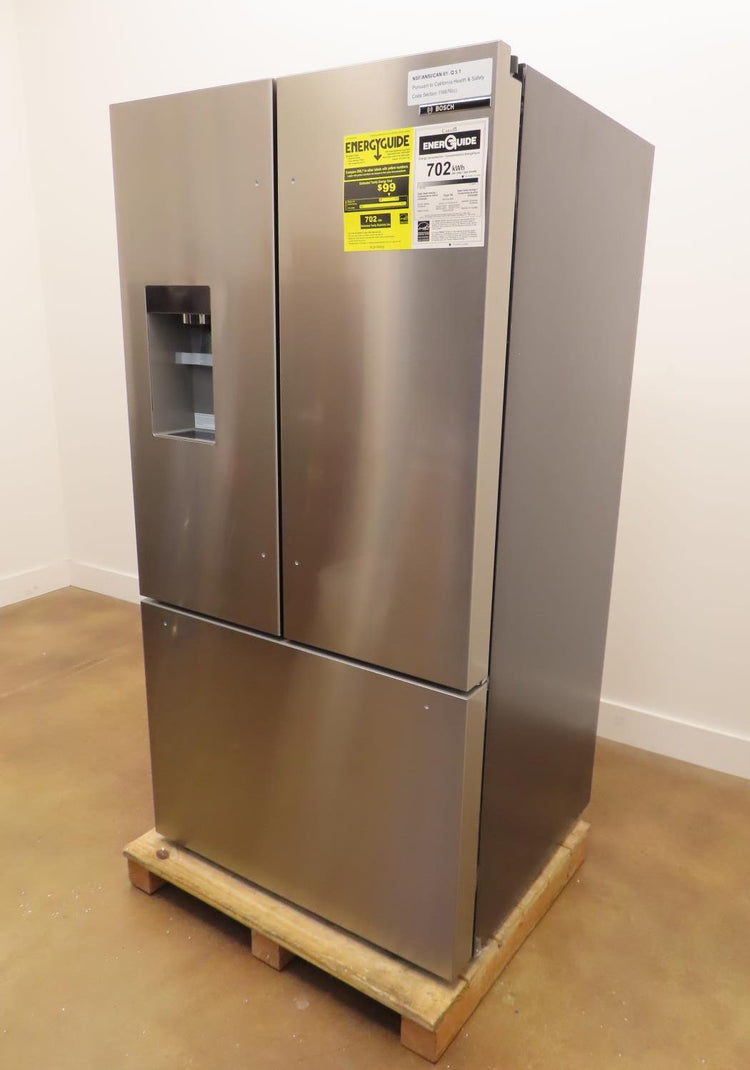 Bosch 500 Series B36FD52SNS 36" Freestanding French Door Smart Refrigerator