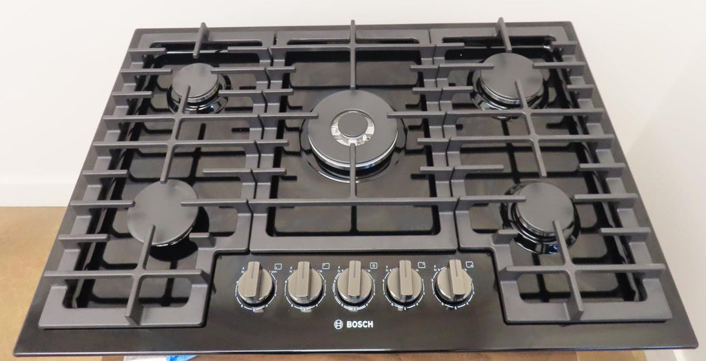 Bosch 800 Series NGM8049UC 30" Built-In Black Gas Cooktop with Bosch Warranty