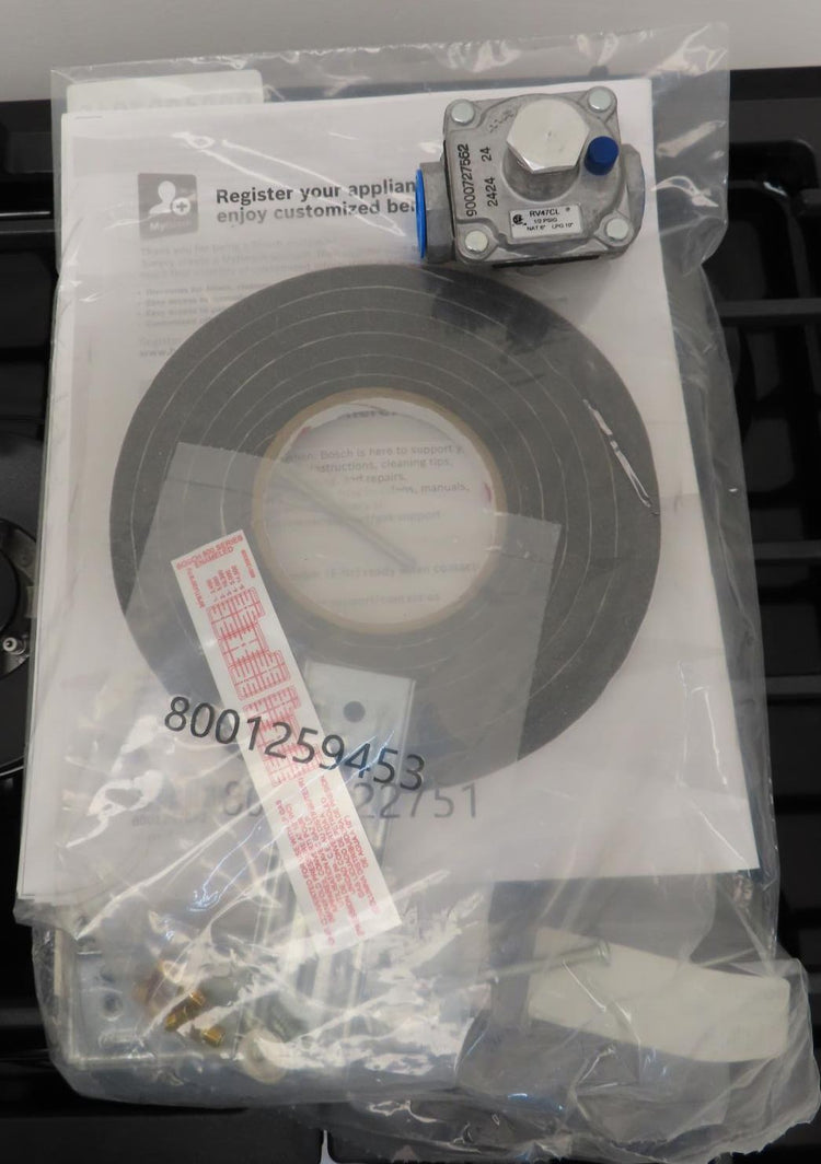 Bosch 800 Series NGM8049UC 30" Built-In Black Gas Cooktop with Bosch Warranty
