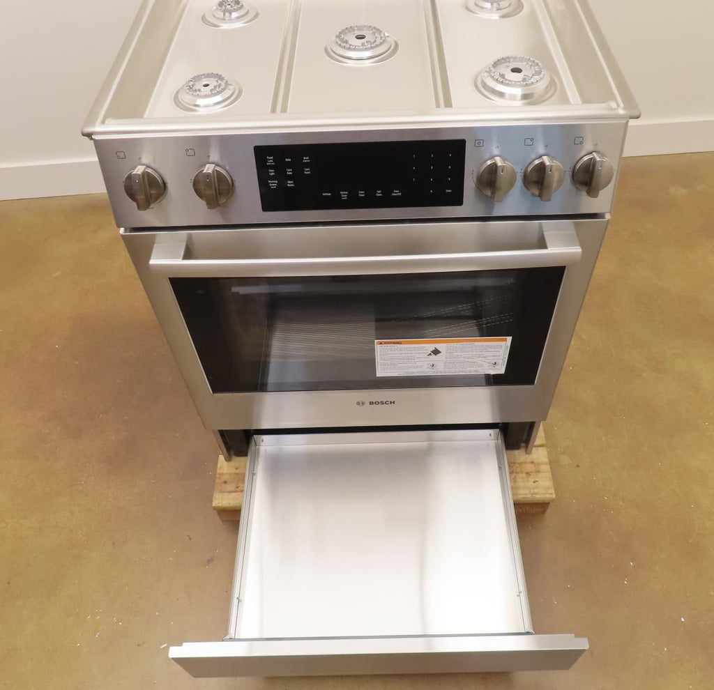 Bosch 800 Series HGI8056UC 30" Stainless Steel Slide-In Convection Gas Range