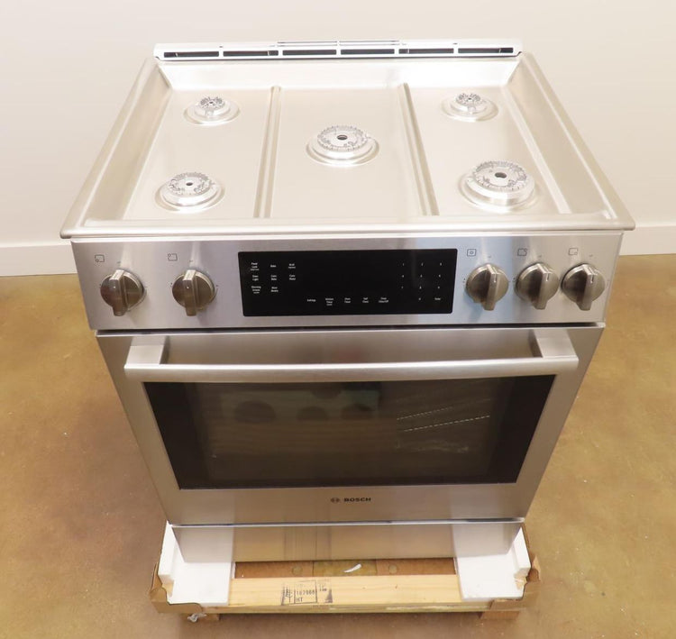 Bosch 800 Series HGI8056UC 30" Stainless Steel Slide-In Convection Gas Range Pic