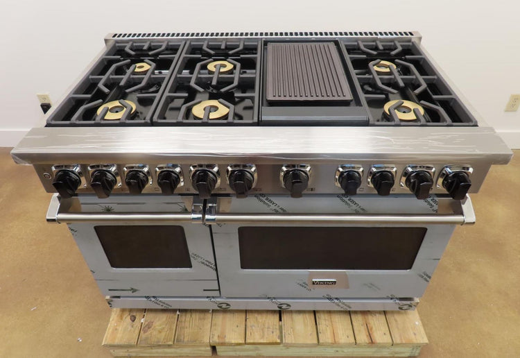 Viking 7 Series VDR74826GSS 48" Freestanding Professional Dual Fuel Range Pics