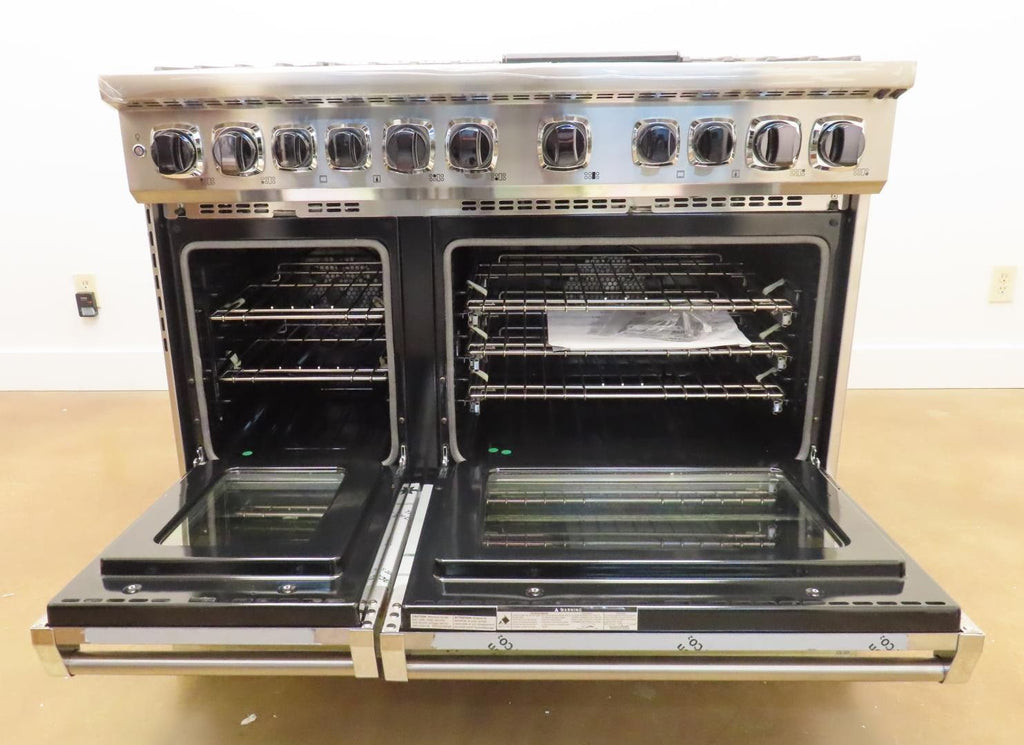 Viking 7 Series VDR74826GSS 48" Freestanding Professional Dual Fuel Range Pics