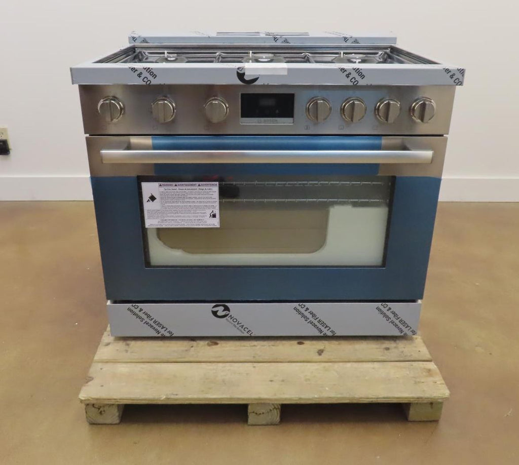 Bosch 800 Series HGS8655UC 36" Stainless Gas Range with 6 Sealed Burners