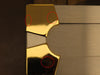 La Cornue CornuFe 90 H9IF 36" Wall Mount Ducted Hood S.S and Polished Brass Trim