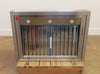 La Cornue CornuFe 90 H9IF 36" Wall Mount Ducted Hood S.S and Polished Brass Trim