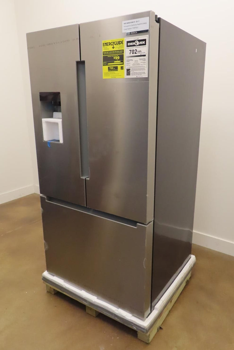 Bosch 100 Series B36FD10ENS 36" Freestanding French Door Smart Refrigerator IMGS