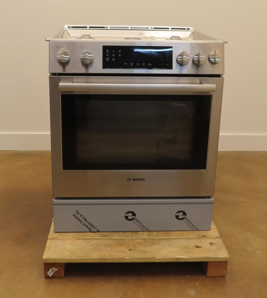 Bosch 800 Series HGI8056UC 30" Stainless Steel Slide-In Convection Gas Range