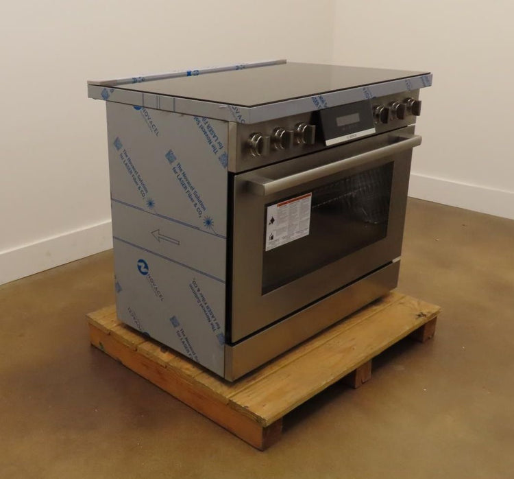Bosch 800 Series HIS8655U 36 In Slide-In Induction Stainless Range Full Warranty