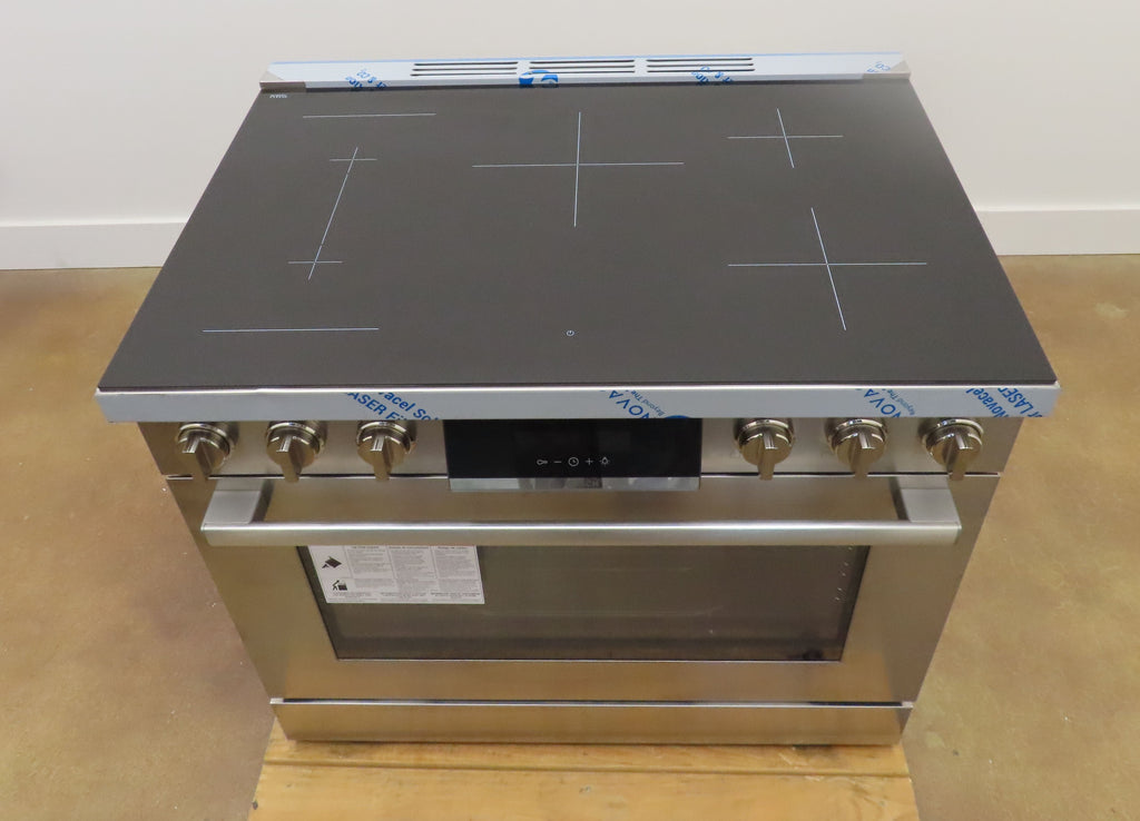 Bosch 800 Series HIS8655U 36 In Slide-In Induction Stainless Range Full Warranty