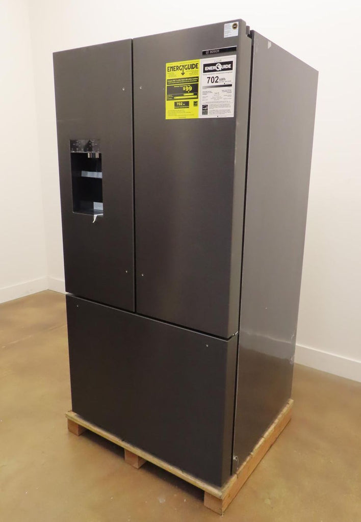 Bosch 500 Series B36FD52SNB 36 Inch Freestanding French Door Smart Refrigerator