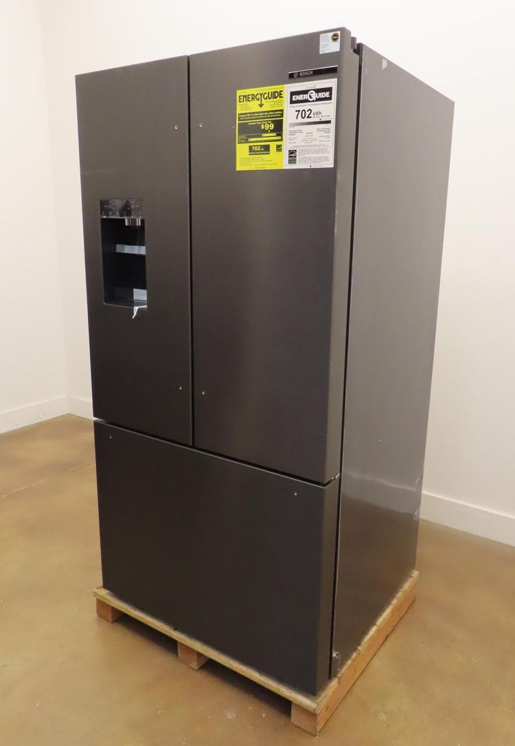 Bosch 500 Series B36FD52SNB 36 Inch Freestanding French Door Smart Refrigerator