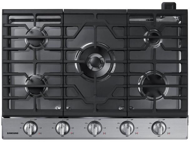 Samsung NA30N6555TS 30" Gas Cooktop with 5 Sealed Burners, 19K Power Burner