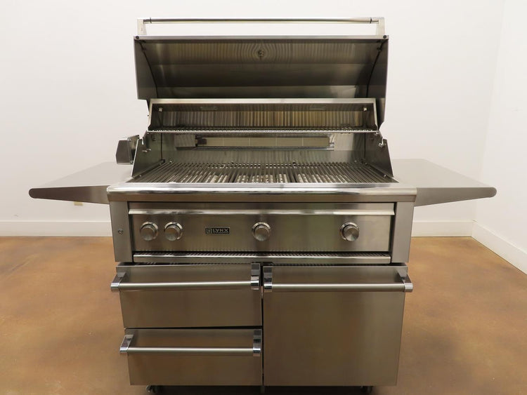 Lynx Professional Grill Series L42R3LP 42" Built-In Grill With a Cart Stainless