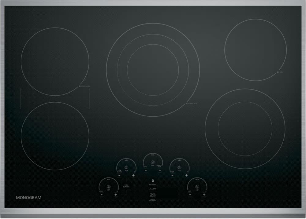 Monogram ZEU30RSJSS 30 Inch Electric Cooktop with 5 Elements