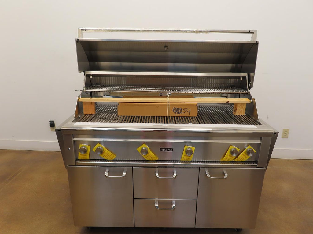 Lynx Professional Grill Series L54TRFNG 54" Freestanding Grill Stainless Steel